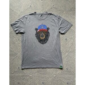 Wild Tribute Miami Vice Appalachian Bear‎ T-Shirt - Gray - Large